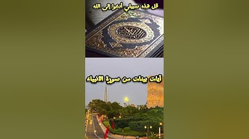 آيات بينات من سورة الأنبياء.القرآن الكريم
