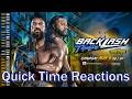 WWE Backlash 2026 Review-Quick Time Reactions
