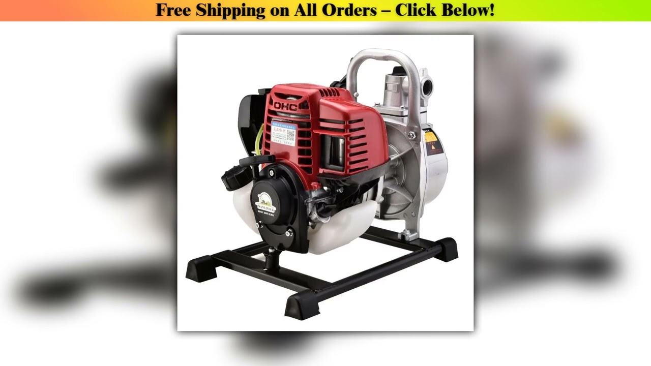 Gasoline Water Transfer Pump  4-stroke Engine Gas Powered Petrol High Flow Water Transfer Pump