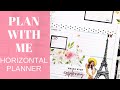 PLAN WITH ME | Horizontal Happy Planner | RongRong Going Places & Flowers