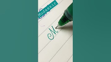 Mudassir name in cursive writing #shorts #viral #calligraphy #cursivewriting  #mahamsinfotainment