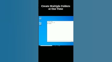 Create Multiple Folders #shorts #computer tips