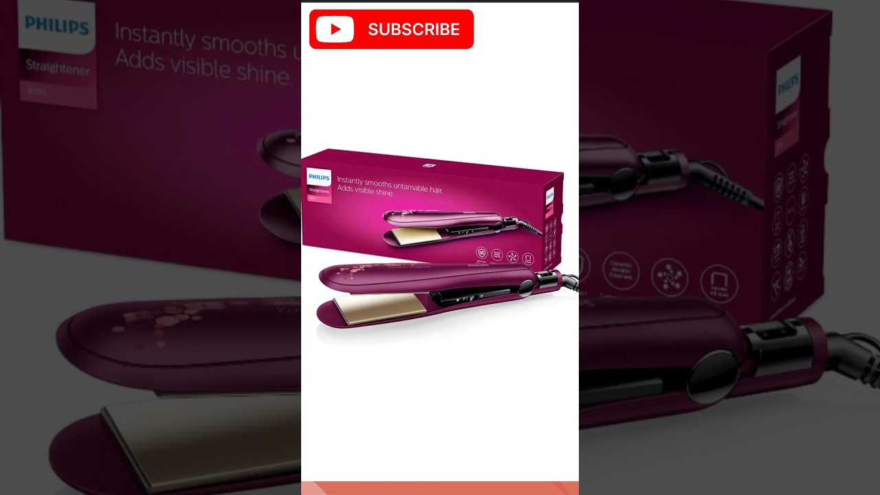 Philips BHS738/00 Kerashine Titanium Wide Plate Straightener with SilkProtect Technology. 