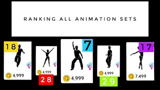 Ranking All Animation Sets In The Shop Worst To Bestavakin Life