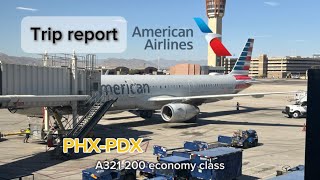 American Airlines trip report! | A321-200 economy class PHX-PDX