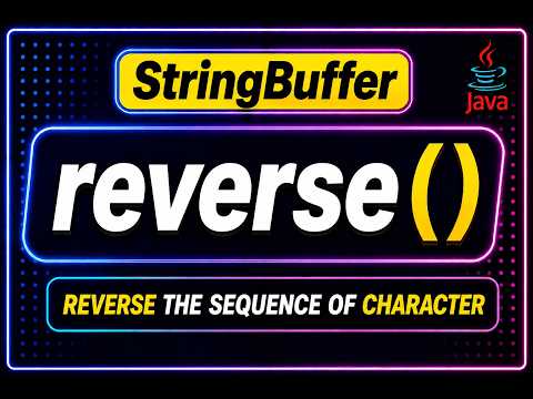 StringBuffer reverse() Method in Java | How to Reverse a String | How to Reverse the given number