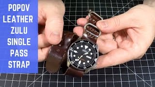 Popov Leather - Single Pass ZULU Watch Strap