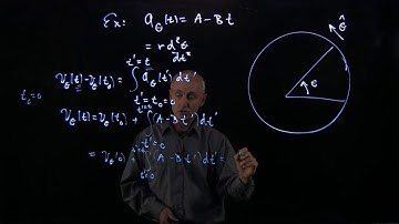 10.3 Worked Example - Angular position from angular acceleration.