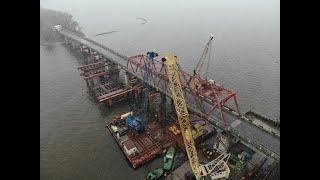 Реконструкція металевого фермового прогону мосту через р.Сула на автодорозі Н-08 Бориспіль-Маріполь