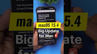 120+ Security Fixes 🔥 macOS 15.4 Update #shorts