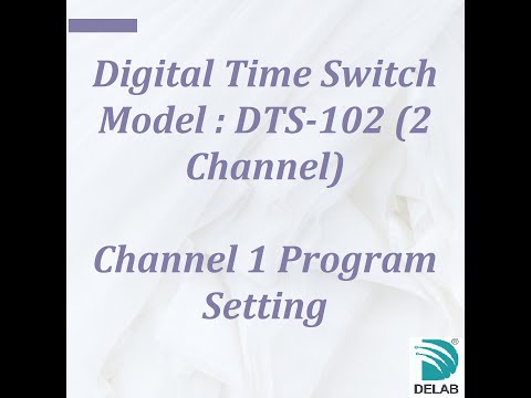 DTS-102 Digital Time Switch 2 Channel (Channel 1 Program Setting)