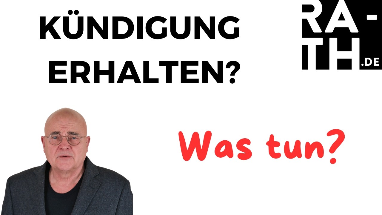 KÜNDIGUNG ERHALTEN? Was tun?