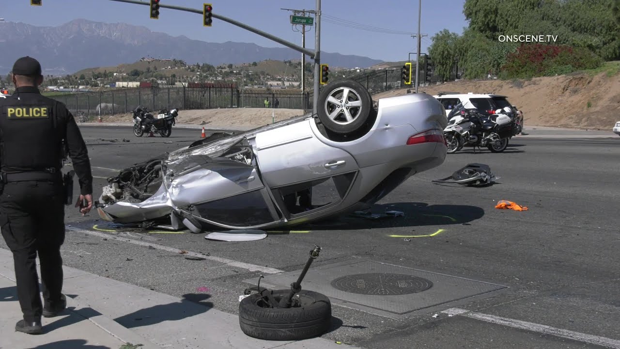 Man Killed in Three-Car Wreck | Riverside - YouTube