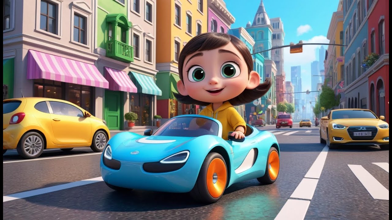 Electric Car, Silent Star | Quiet Eco Ride Song for Kids | Gentle Vehicle Adventure Rhyme