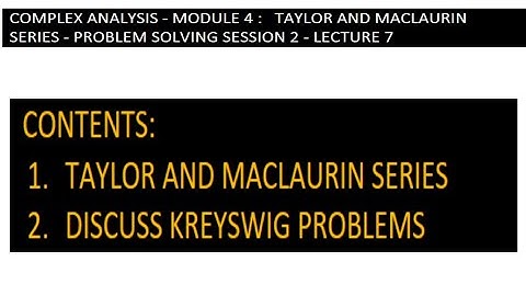 TAYLOR AND MACLAURIN SERIES -2|| MAT201-KTU MATHS|| MODULE 4||
