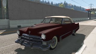 BeamNG.drive - Cadillac Series 62 Convertible 1949 - Car Show Test Drive Crash . 4K 60fps.