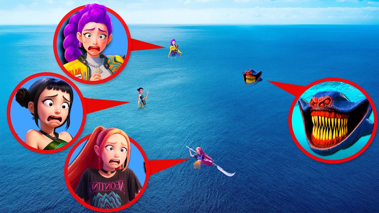 EINE DROHNE FILMTE SEA EATER UND RUMI MIRA ZOEY VON DEN KPOP DEMON HUNTERS UM 3 UHR MORGENS! 📹