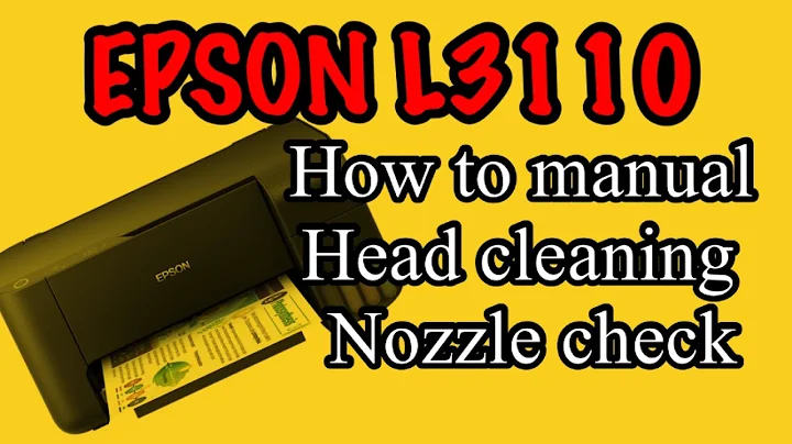EPSON L3110 HOW TO MANUAL NOZZLE CHECK & CLEANING WITHOUT COMPUTER