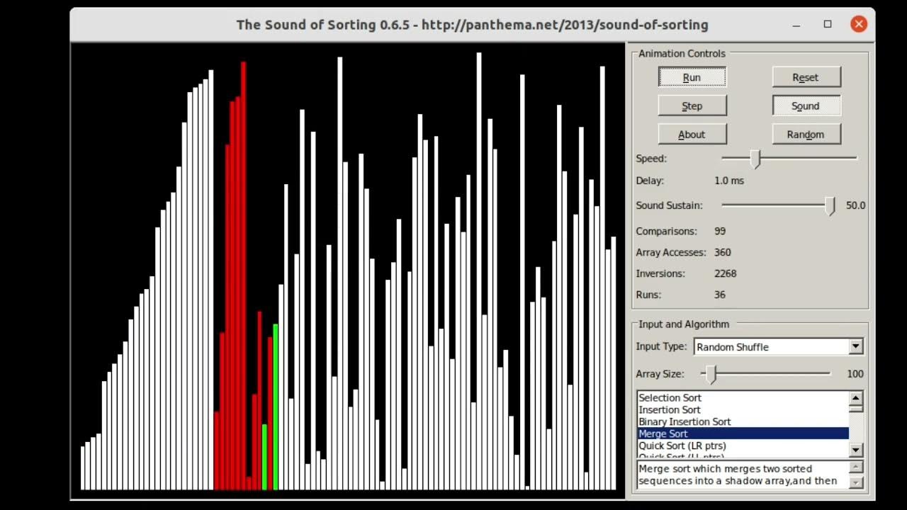 sorting algorithms app - YouTube