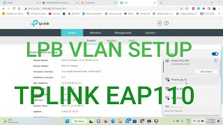 TPLINK EAP110 LPB VLAN SETUP WITH