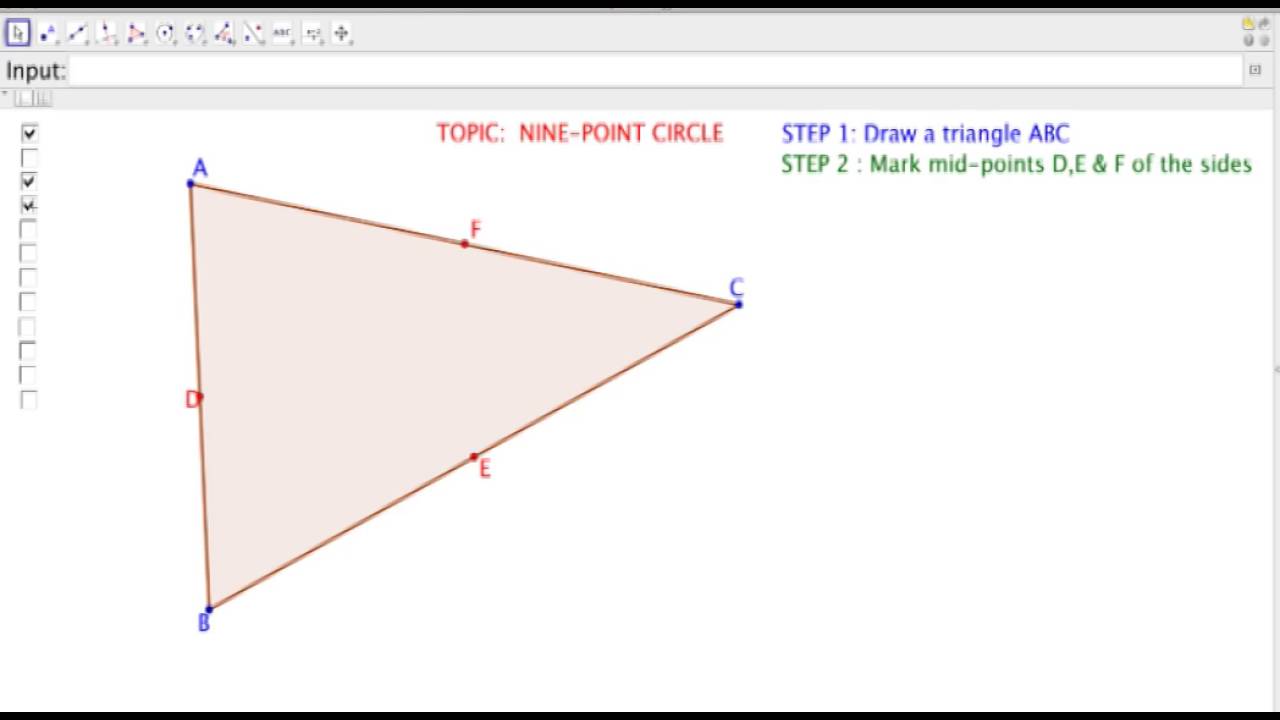 Nine Point Circle - YouTube