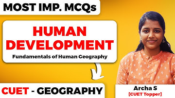 Human Development Class 12 Geography Most Important MCQs for CUET