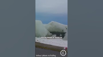 Nature’s Power: Ice Storm Pushes Niagara River Onto Shore