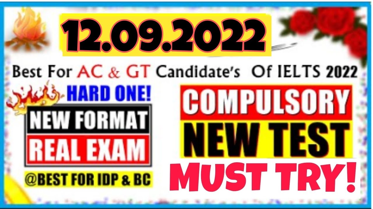12 September 2022 : IELTS Listening Practice test : with answers : IDP