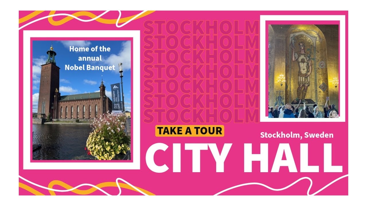 Экскурсия по ратуше Стокгольма.