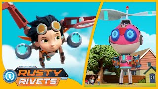 Rusty’s Day of the Drones | Rusty Rivets | Cartoons for Kids