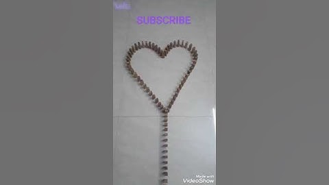 The perfect Jenga heart Domino #Shorts