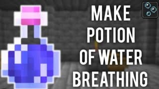 Easy Way To Make Water Breathing Potion In Minecraft Bedrockpejava.
