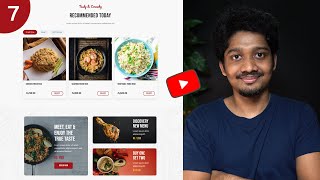 Create Home Page // Online Food Ordering Website - Sinhala Tutorial (Part 7)