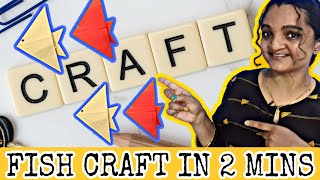 origami for kids | Fish Craft | For Kids/Teacher's | Video 4