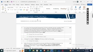 Shelly Cashman Word 365/2021 | Module 1 SAM Project 1a | Avery University