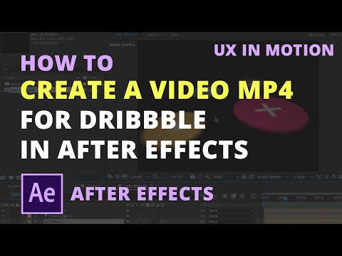 How to Create a Video MP4 for Dribbble in After Effects