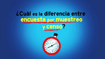 ¿Qué es Censo y que encuesta?