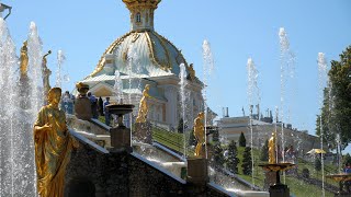 Peterhof Palace and fountains in St. Petersburg - music by Diana Ringo