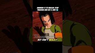 Android 17 To Krillin: Stop Training And Get A Job! 🤯 #crashout #krillin #sparkingzero #dragonballz
