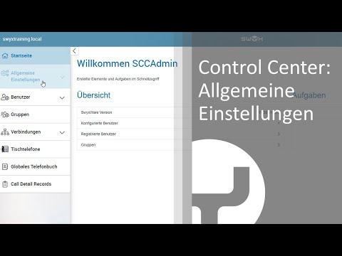 Swyx Control Center: Allgemeine Einstellungen