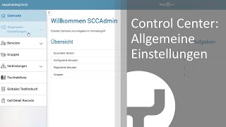 Swyx Control Center: Allgemeine Einstellungen