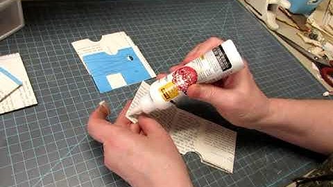 Making Ephemera With Book Pages