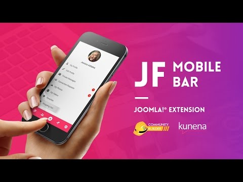 Joomla Mobile Toolbar, Login & Menu Module - JF Mobile Bar v1