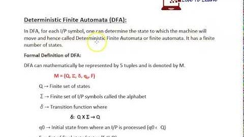 Introduction to Deterministic Finite Automata (DFA) - Theory of Computation