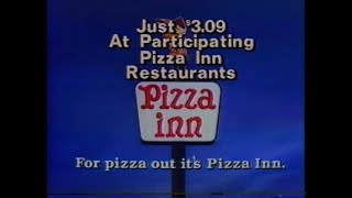 Pizza Inn Commercial from October 9th, 1982