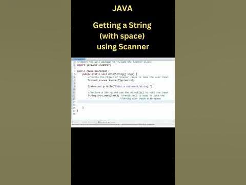 Getting a String (with space) as user input using Scanner in Java # ...