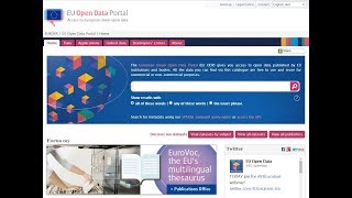 Discover the EU Open Data Portal