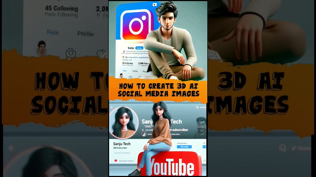 How To Create 3D Ai Social Media Boy Image | Bing Ai Image Generator