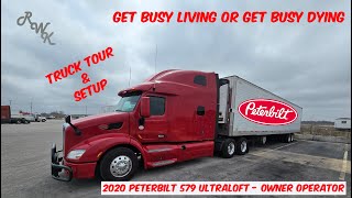 My 2020 Peterbilt 579 Tour and Setup  Life of an Owner Operator