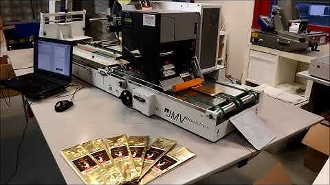 Labeler with thermal printer for print and apply applications - LAB510